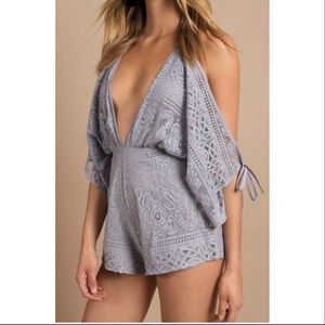 give em the cold shoulder romper